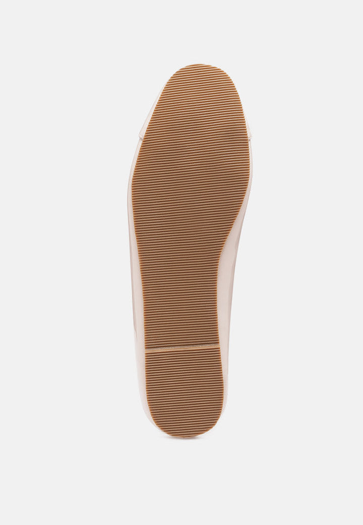 camella round toe ballerina flat shoes by ruw#color_latte