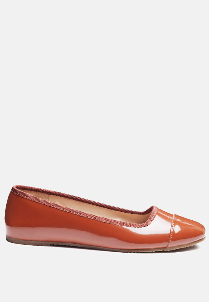 camella round toe ballerina flat shoes by ruw#color_mocca