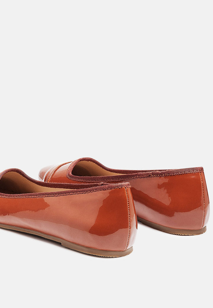 camella round toe ballerina flat shoes by ruw#color_mocca