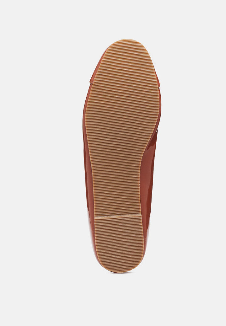 camella round toe ballerina flat shoes by ruw#color_mocca