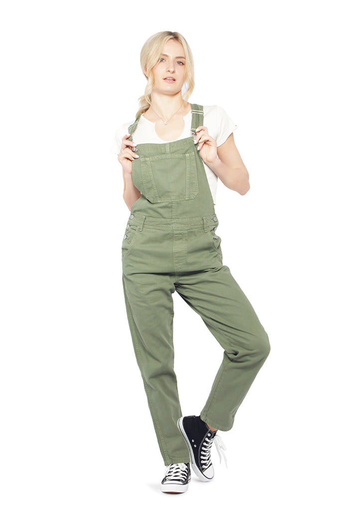 mom fit dungaree#color_army-green