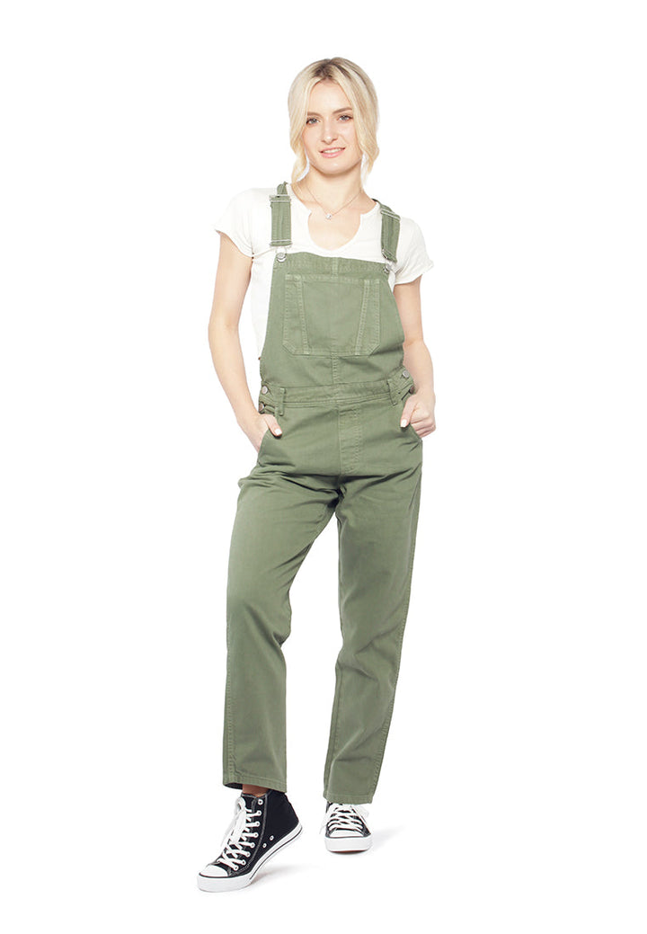 mom fit dungaree#color_army-green