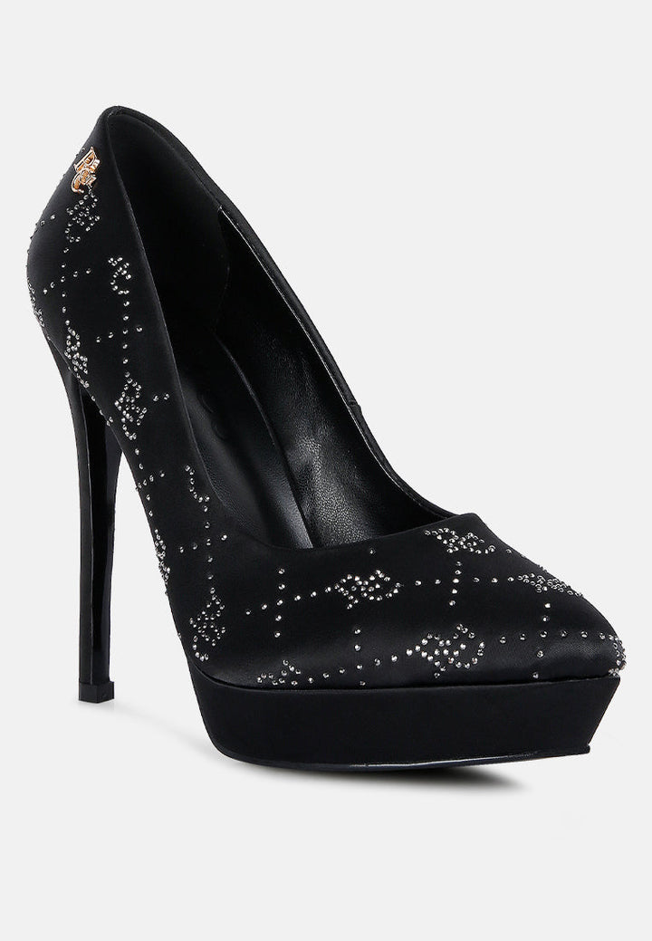 ballard monogram satin stiletto pumps by ruw#color_black