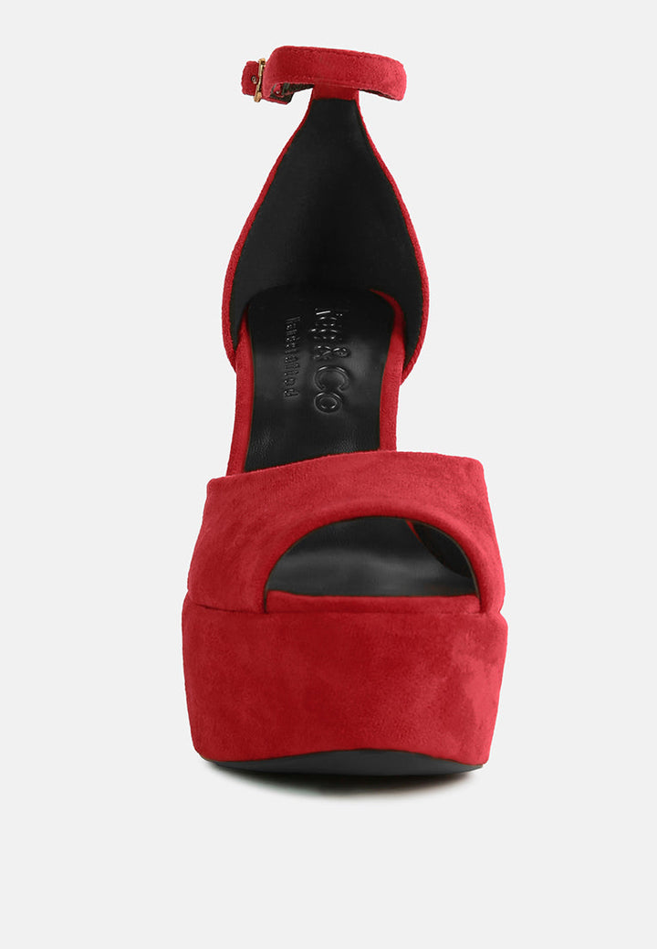 beaty high block heeled diamante stud sandals by ruw#color_red