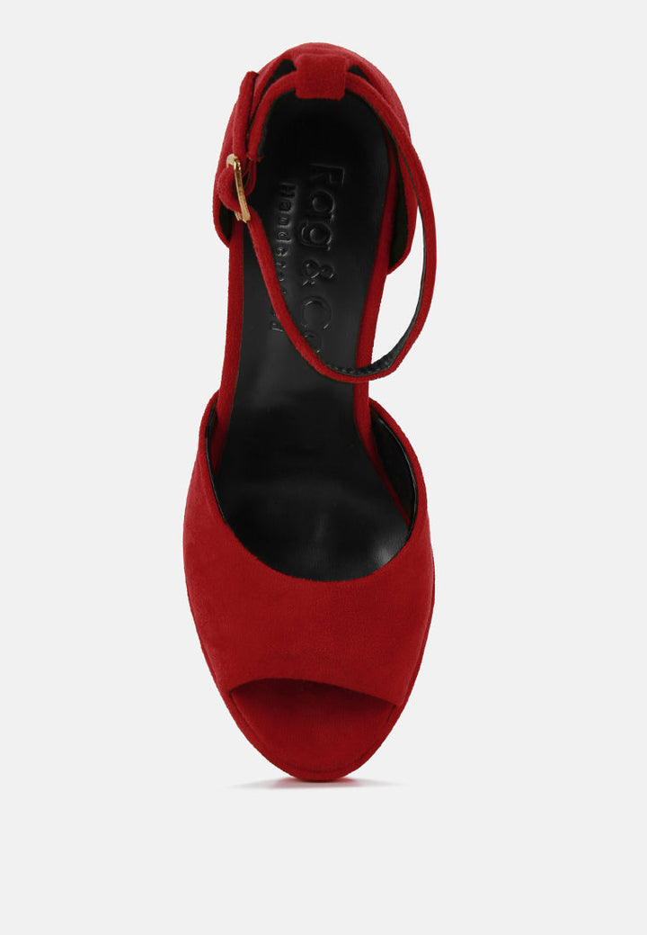 beaty high block heeled diamante stud sandals by ruw#color_red