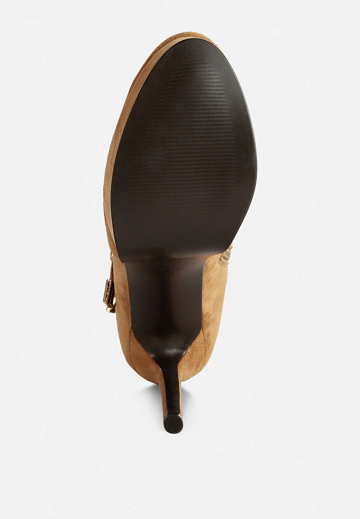 beaux high platform stiletto ankle boots by ruw#color_tan