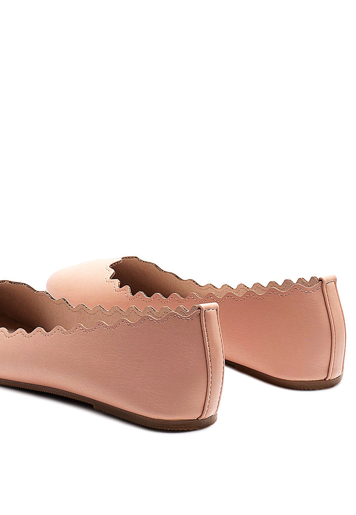 bleona laser cut wave ballerinas by ruw#color_nude