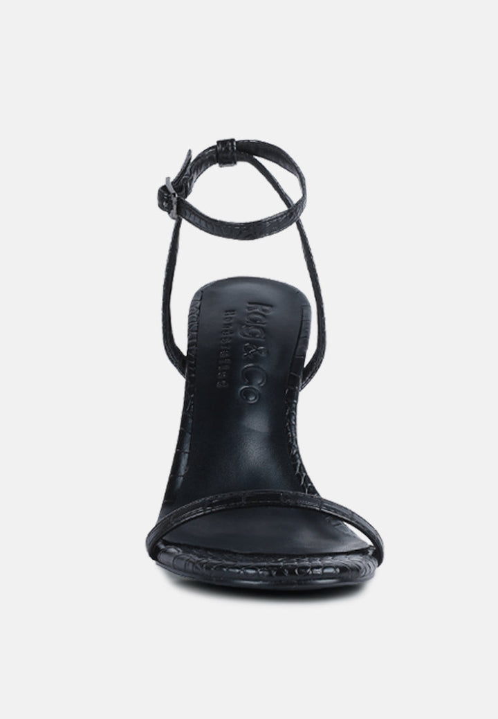blondes croc high heeled sandal by ruw#color_black