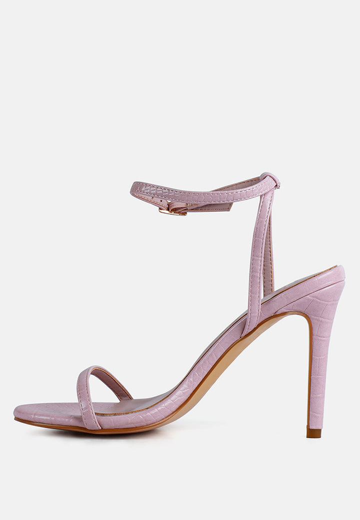 blondes croc high heeled sandal by ruw#color_pink