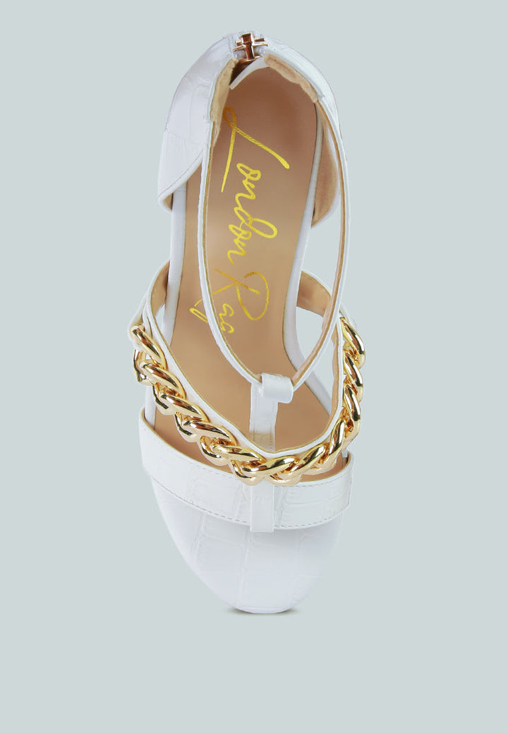 bonita metal chain zip up sandals by ruw#color_white