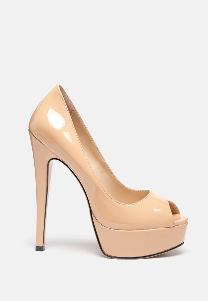 brielle peep toe stiletto sandals by ruw#color_latte