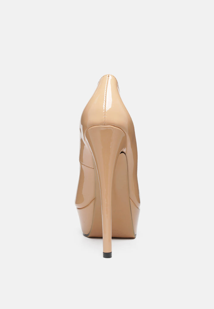 brielle peep toe stiletto sandals by ruw#color_latte