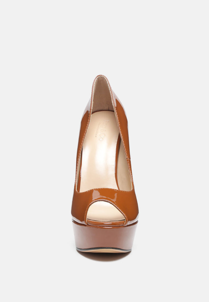 brielle peep toe stiletto sandals by ruw#color_mocca