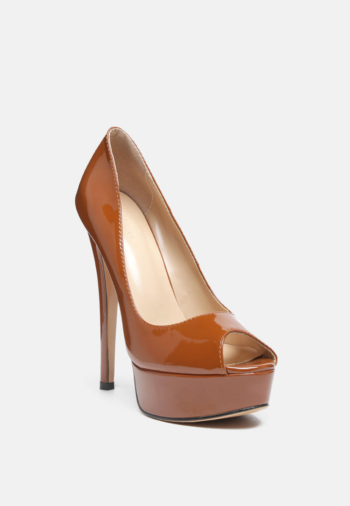 brielle peep toe stiletto sandals by ruw#color_mocca