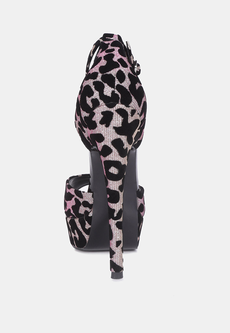 brigitte leopard print peep toe stiletto sandal by ruw#color_pink