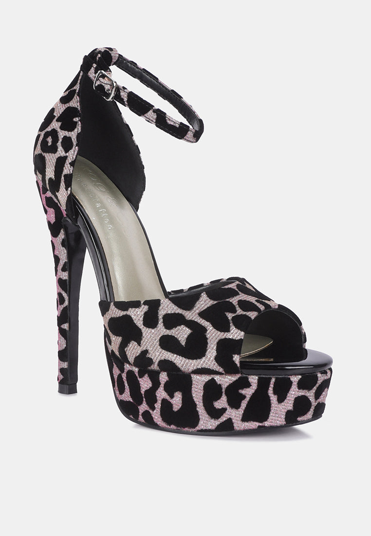 brigitte leopard print peep toe stiletto sandal by ruw#color_pink