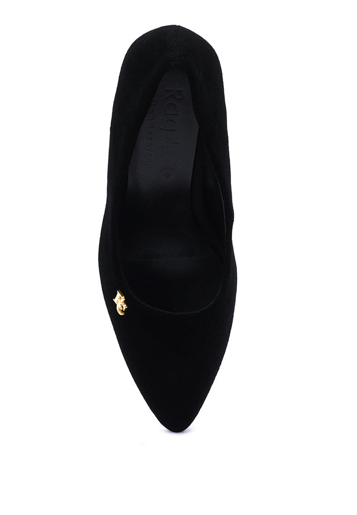 cyber-girl rhinestone block heeled pumps by ruw#color_black