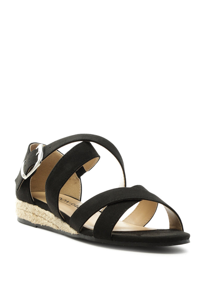 espadrille wedge sandals#color_black