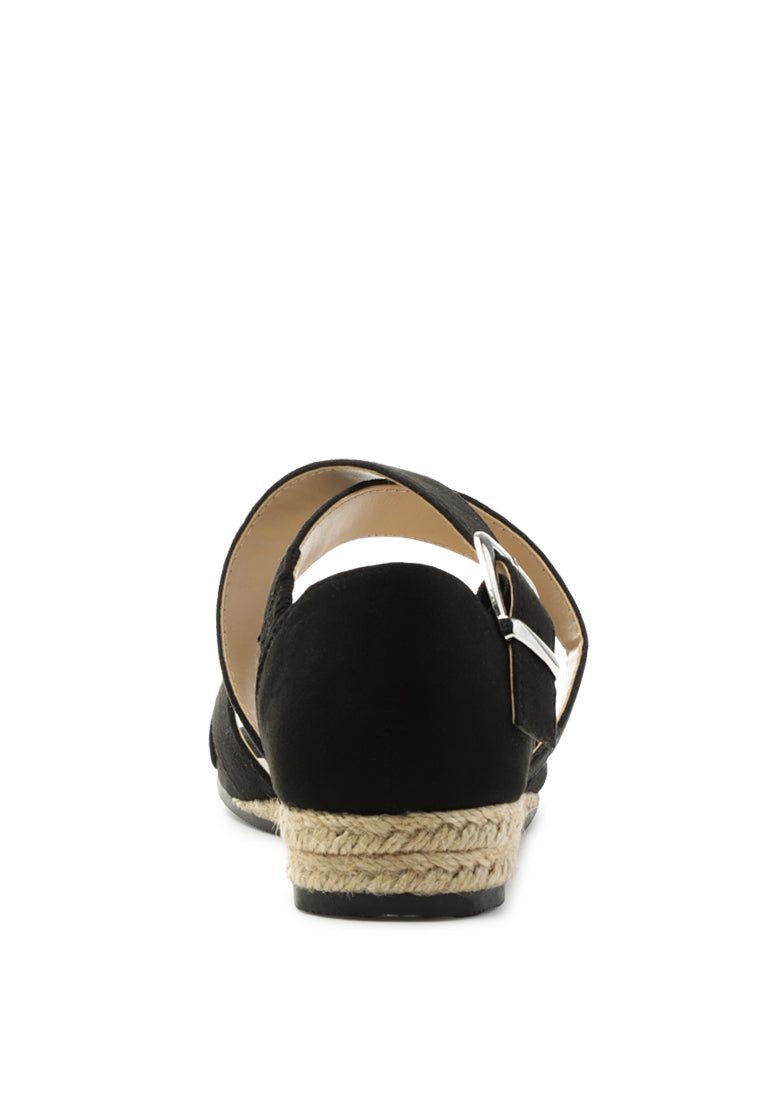 espadrille wedge sandals#color_black