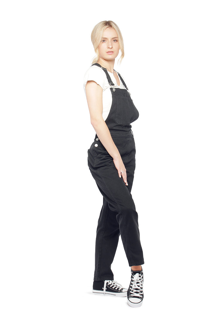 mom fit dungaree#color_black