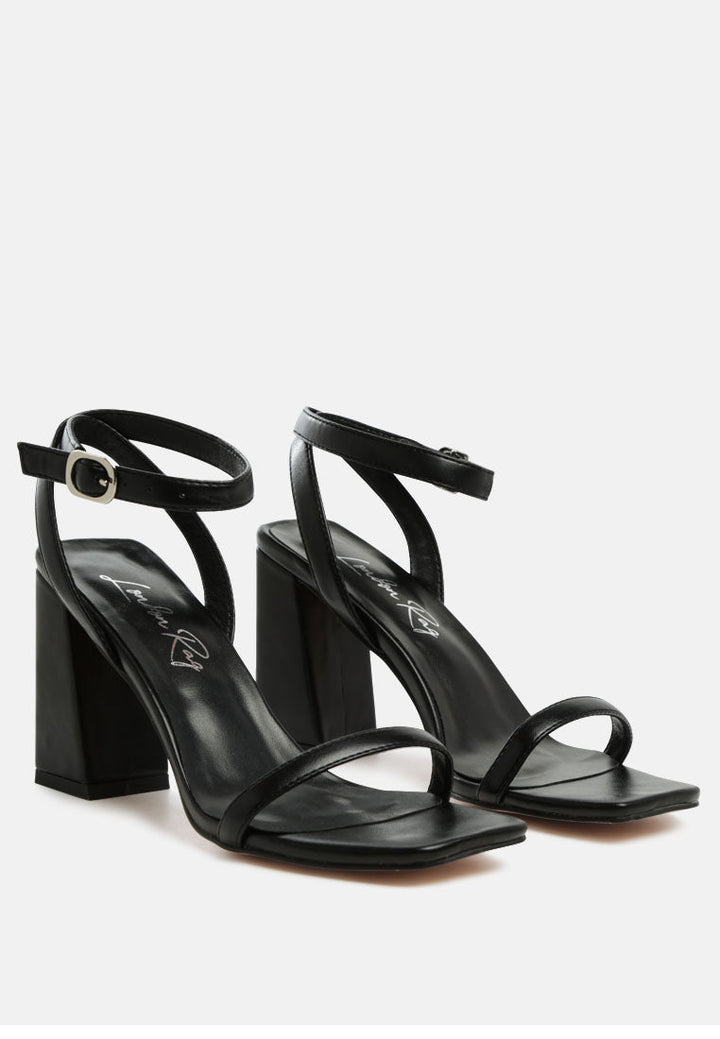 mooncut ankle strap block heel sandals by ruw#color_black