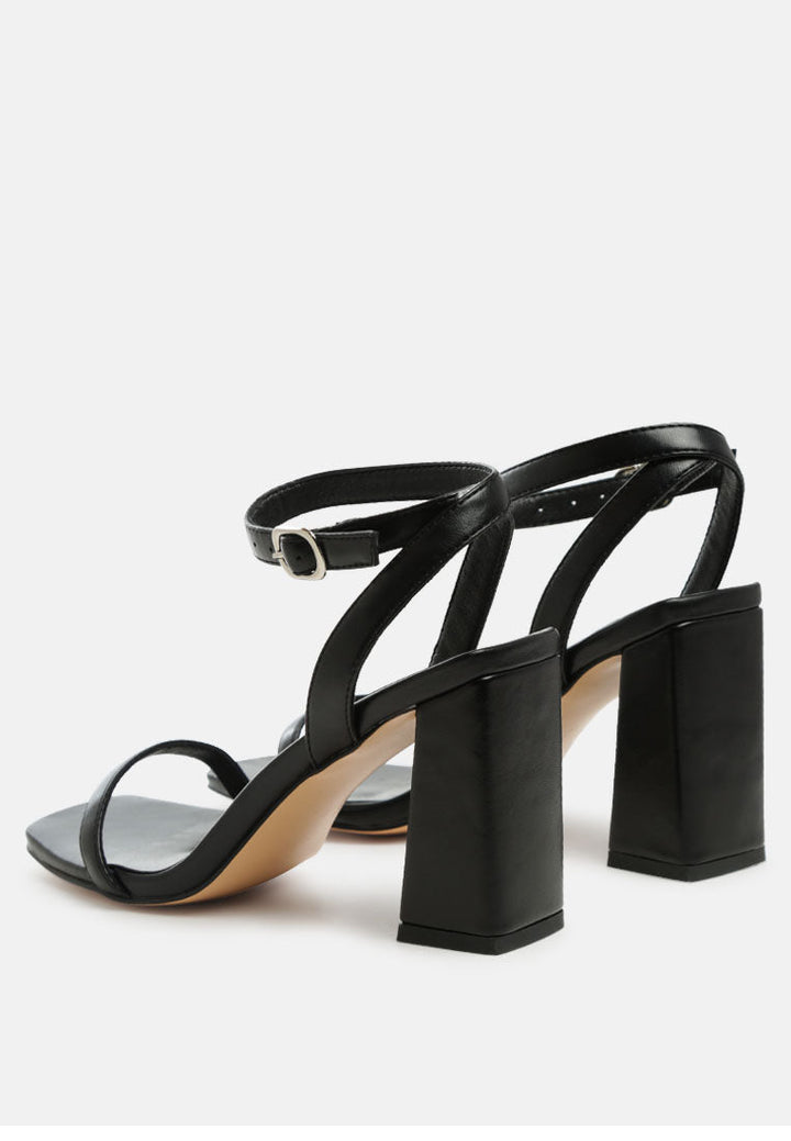 mooncut ankle strap block heel sandals by ruw#color_black