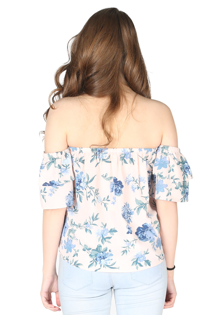 off-shoulder top#color_blue