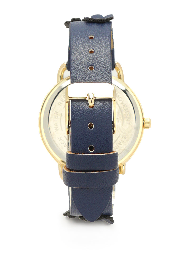 mother of pearl look resin case watch#color_blue