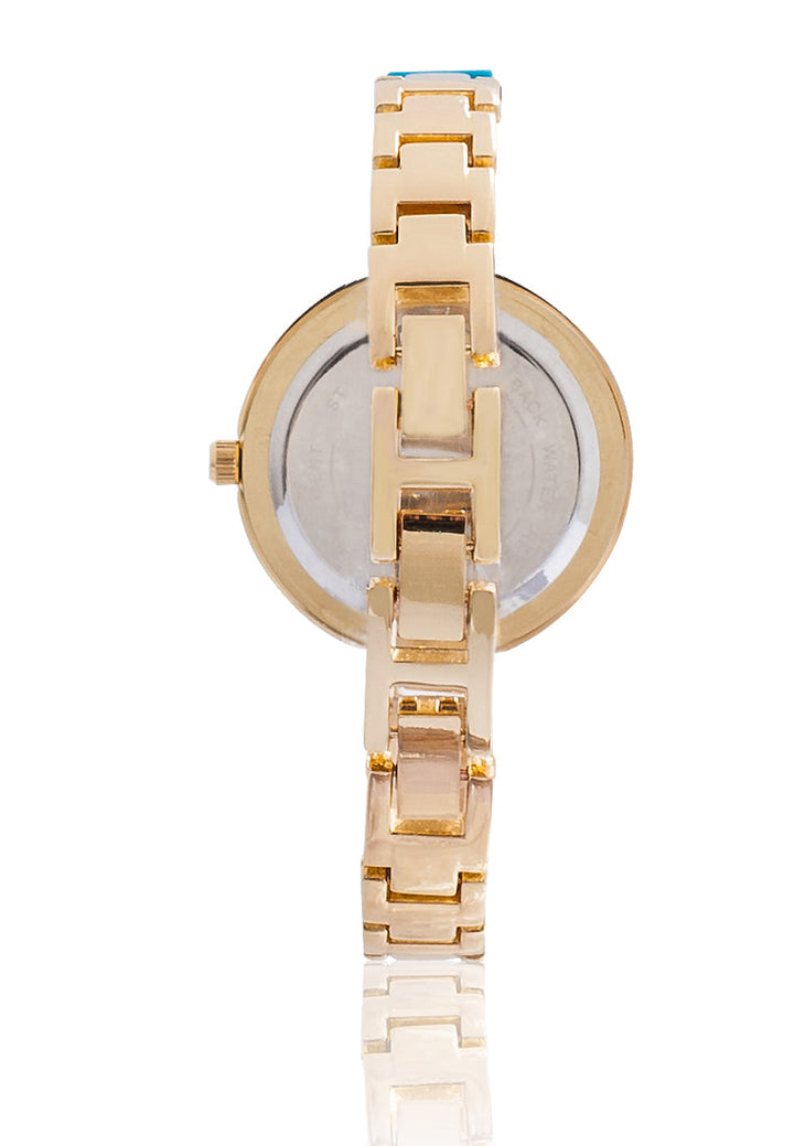 pink womens round dial watch#color_blue