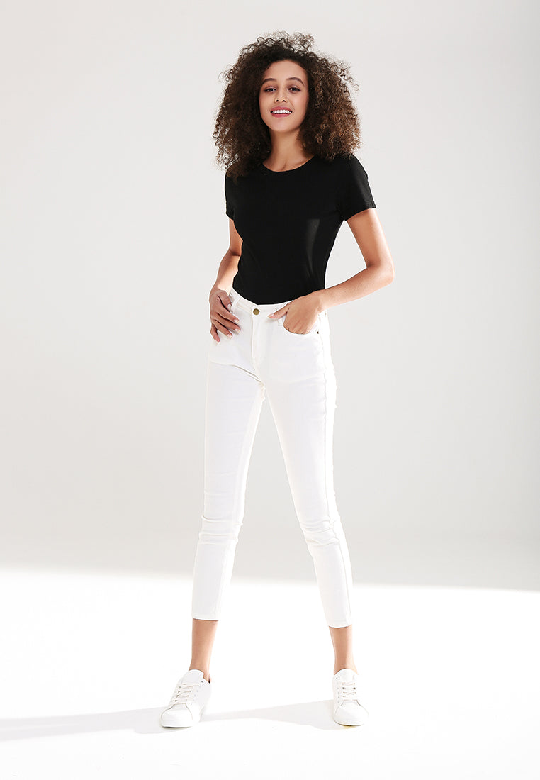 skinny casual pant#color_off-white