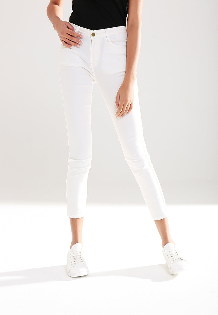 skinny casual pant#color_off-white