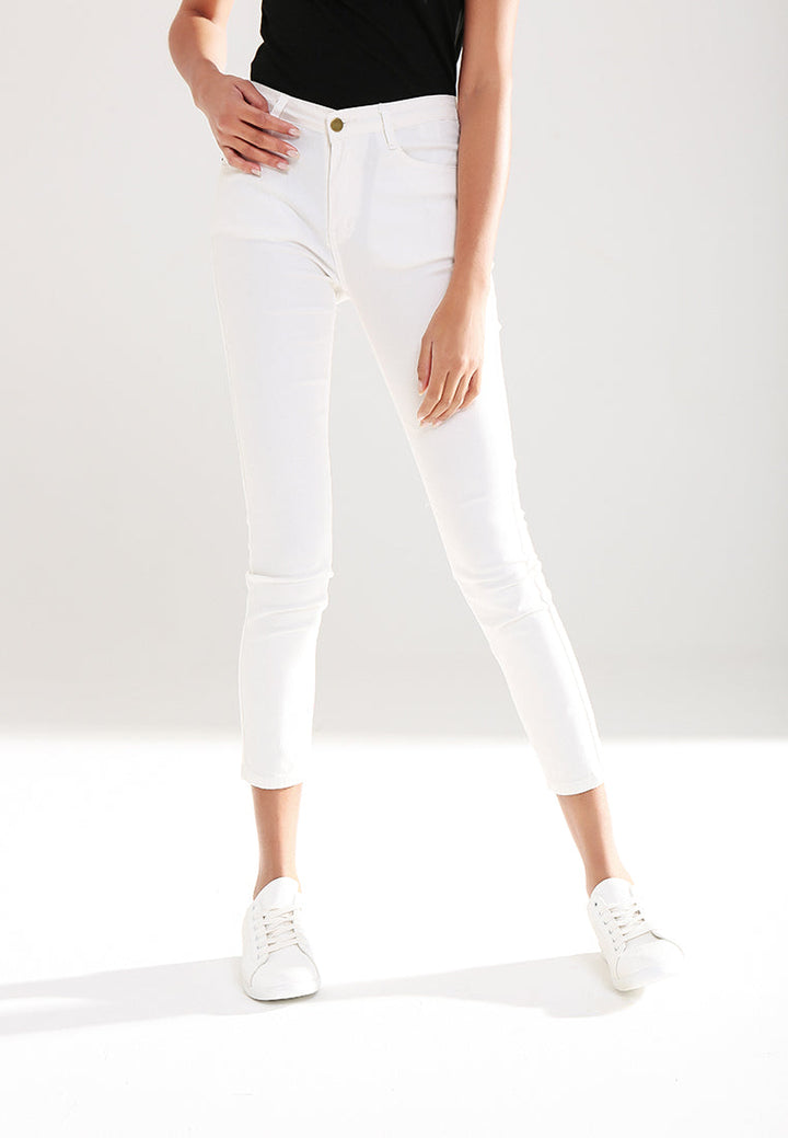 skinny casual pant#color_off-white