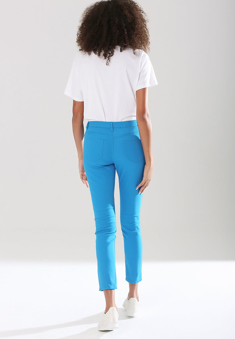skinny casual pant#color_blue