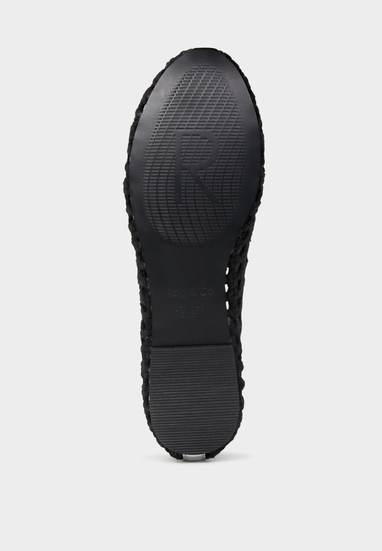 brionna cotton mesh flat ballerinas by ruw#color_black