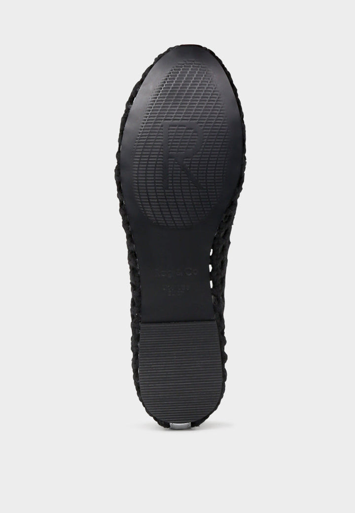 brionna cotton mesh flat ballerinas by ruw#color_black