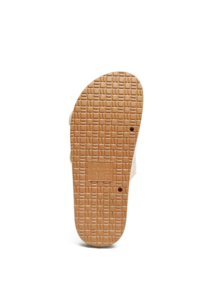 wolph buckled strap croc platform slides#color_beige