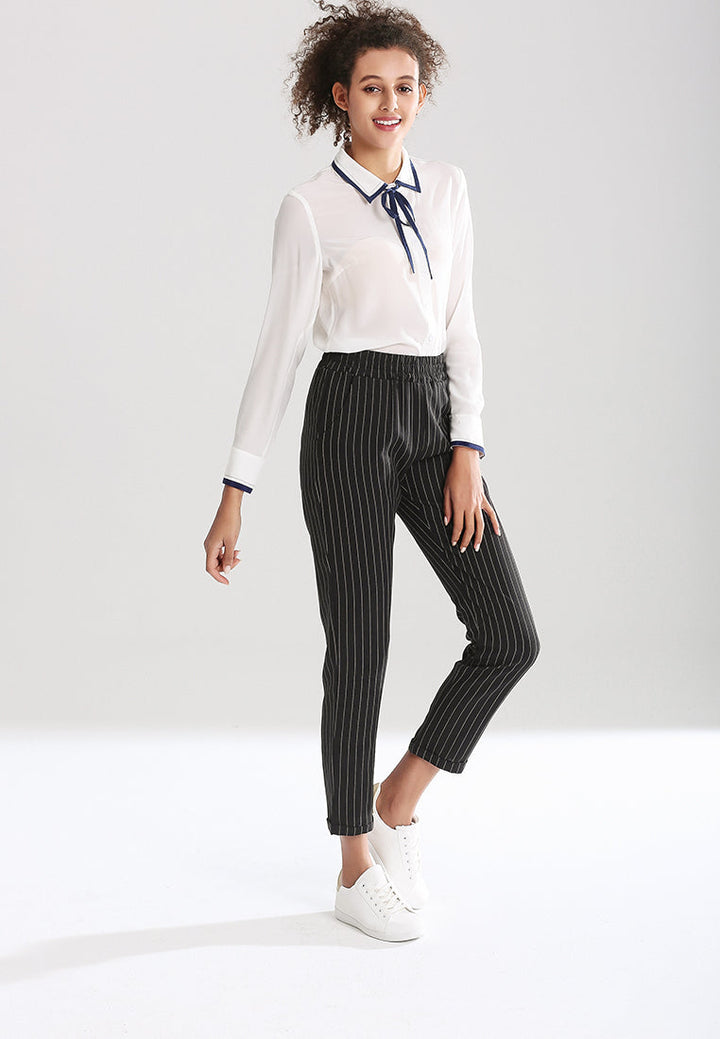 straight cut trousers#color_black