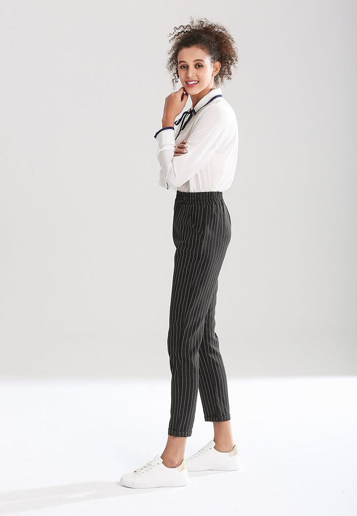 straight cut trousers#color_black