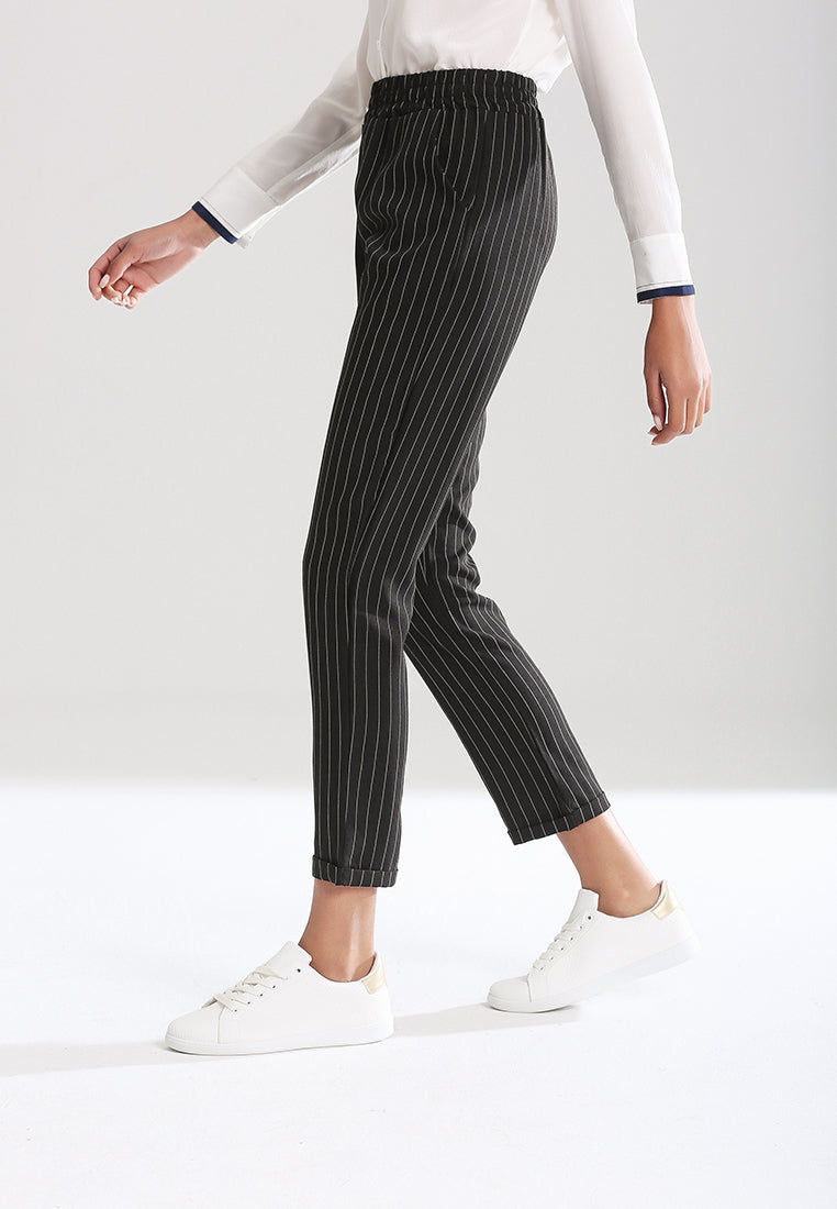 straight cut trousers#color_black