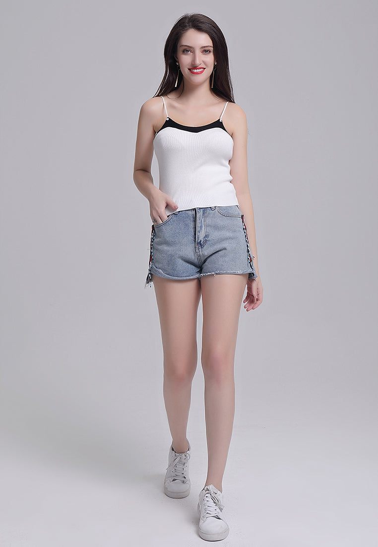 spaghetti knitted top#color_off-white