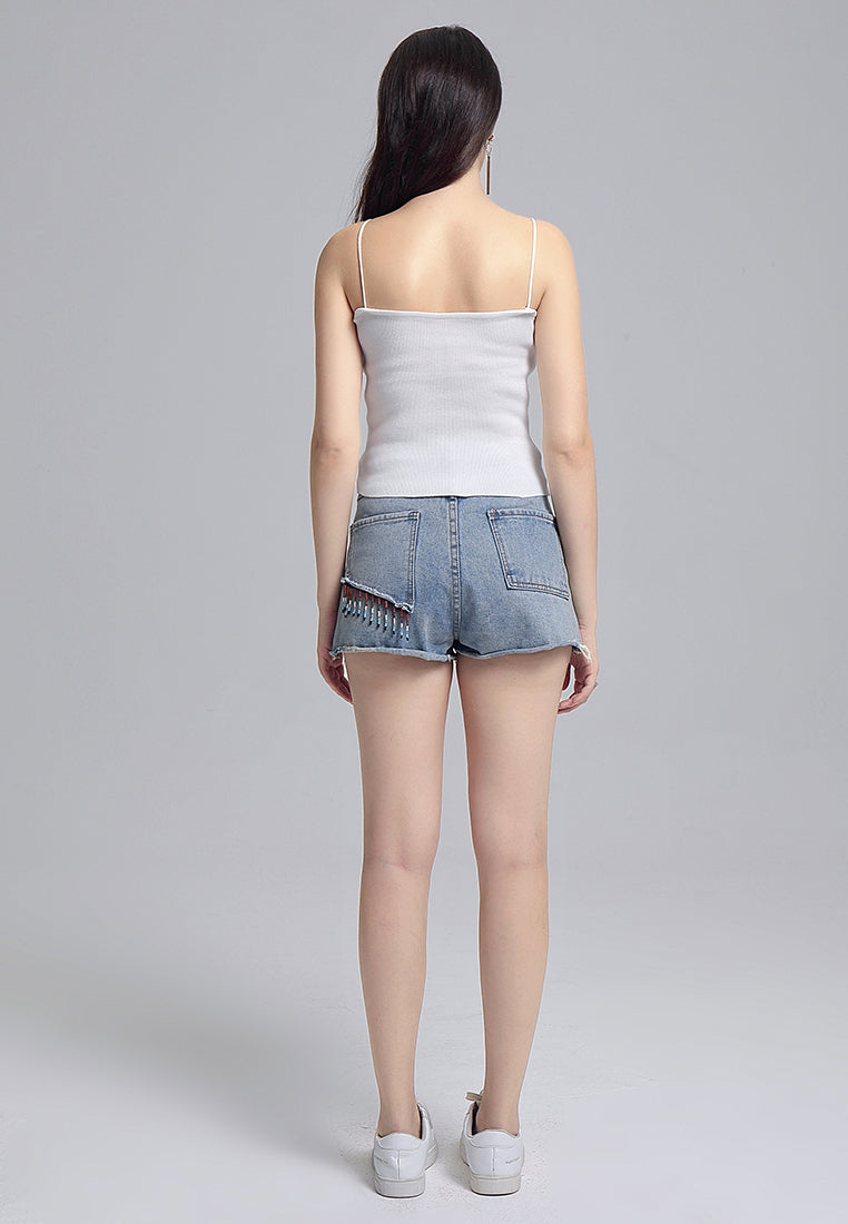 spaghetti knitted top#color_off-white