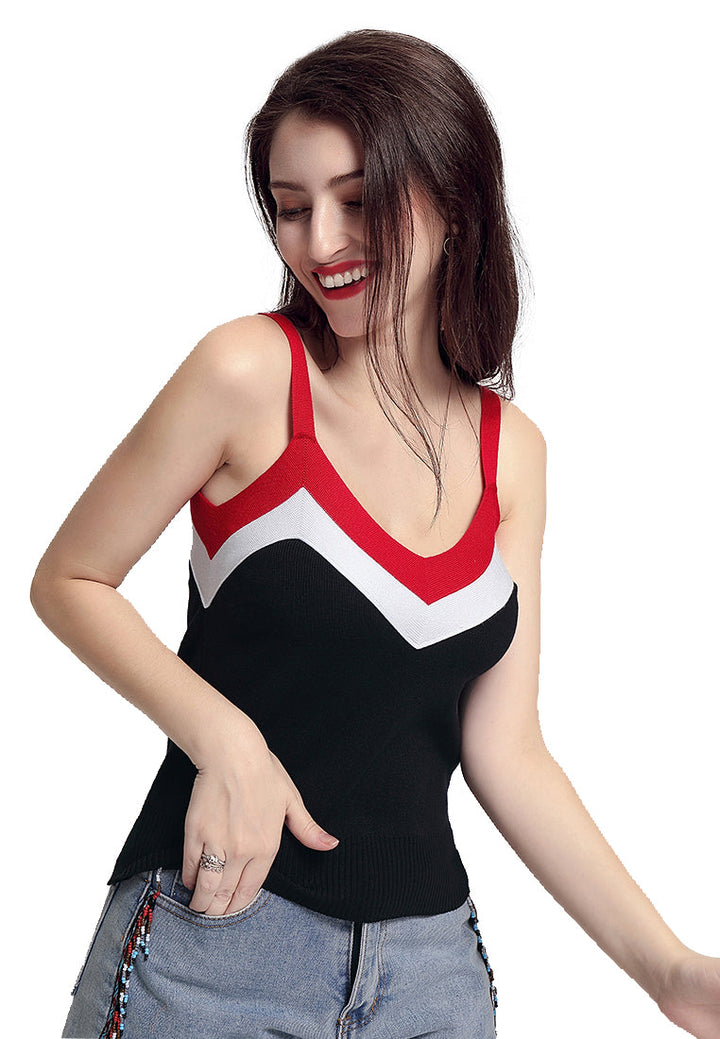 contrast strap top#color_black