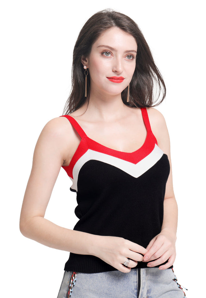 contrast strap top#color_black