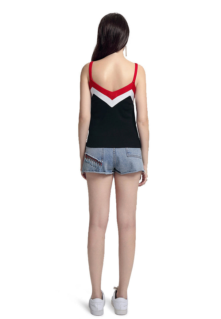 contrast strap top#color_black