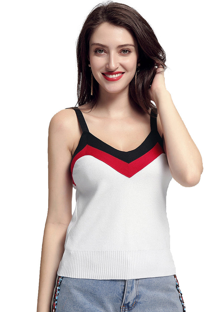 contrast strap top#color_off-white