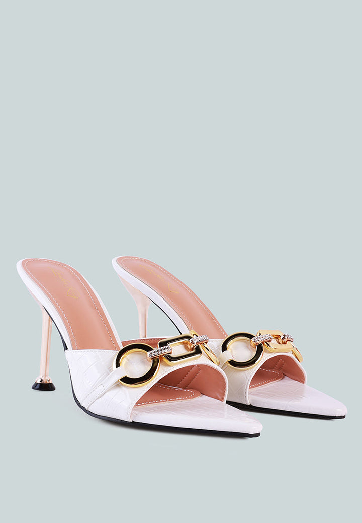 drippin hot croc patent faux leather sandals by ruw#color_white