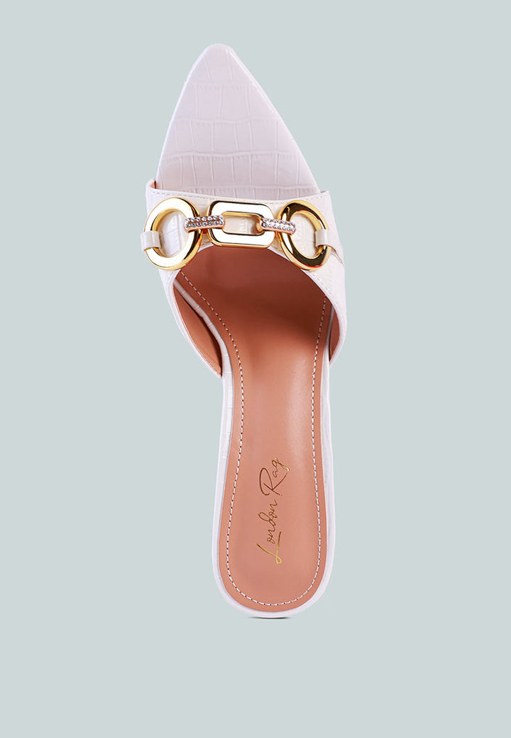 drippin hot croc patent faux leather sandals by ruw#color_white