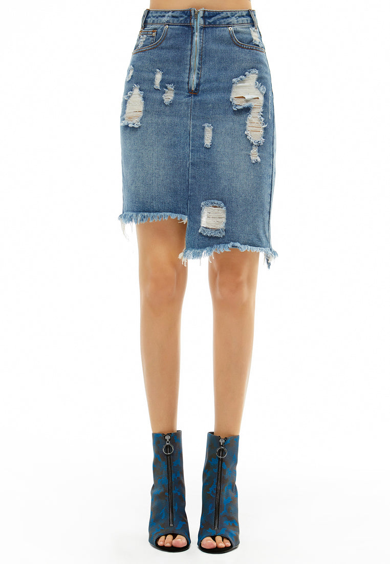 distressed denim skirt#color_light-blue