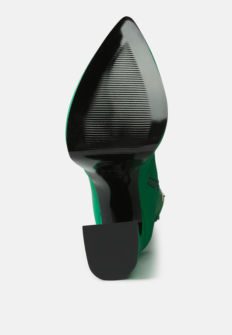 cyber punk high platform long boots by ruw#color_green