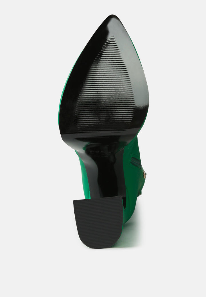 cyber punk high platform long boots by ruw#color_green